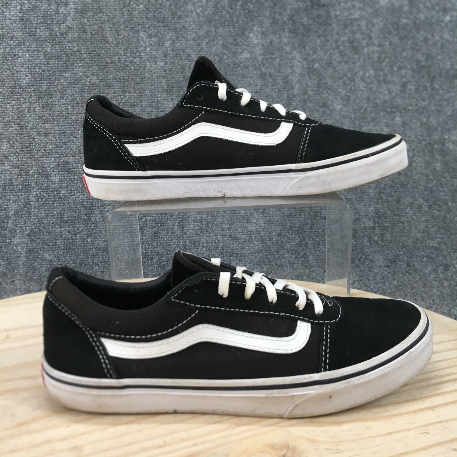 Vans Shoes Youth 7 Old Skool Skateboard Sneakers Black Lace Up Low Top 500714