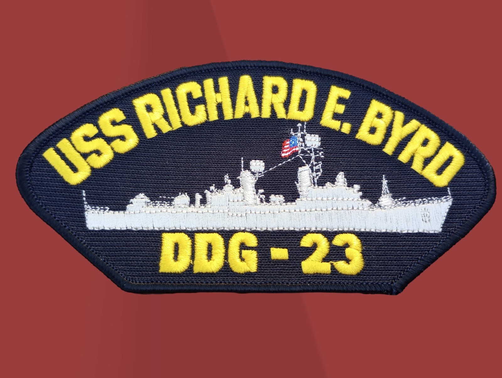 USS RICHARD E. BYRD DDG-23 U.S NAVY SHIP HAT PATCH U.S.A MADE HEAT TRANSFER