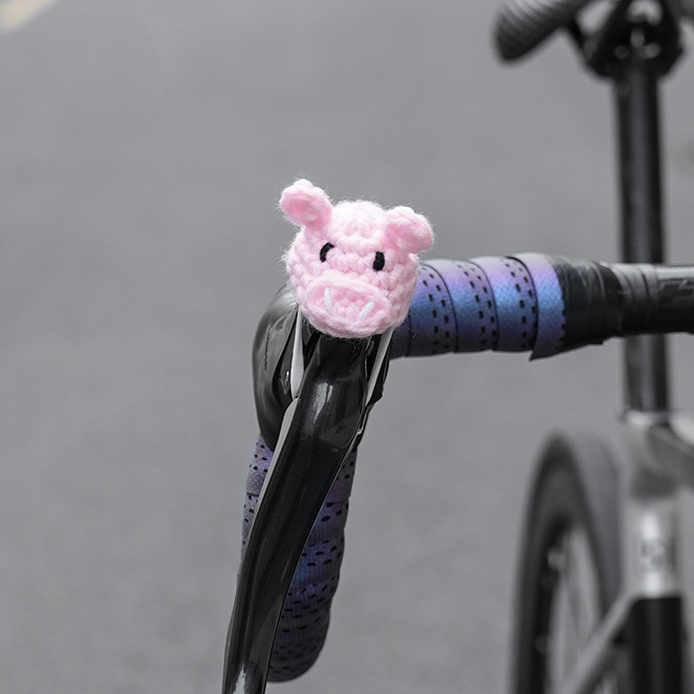 Bike For Brake Lever Decoration Pair Knitted Small Hats for Road Bikes