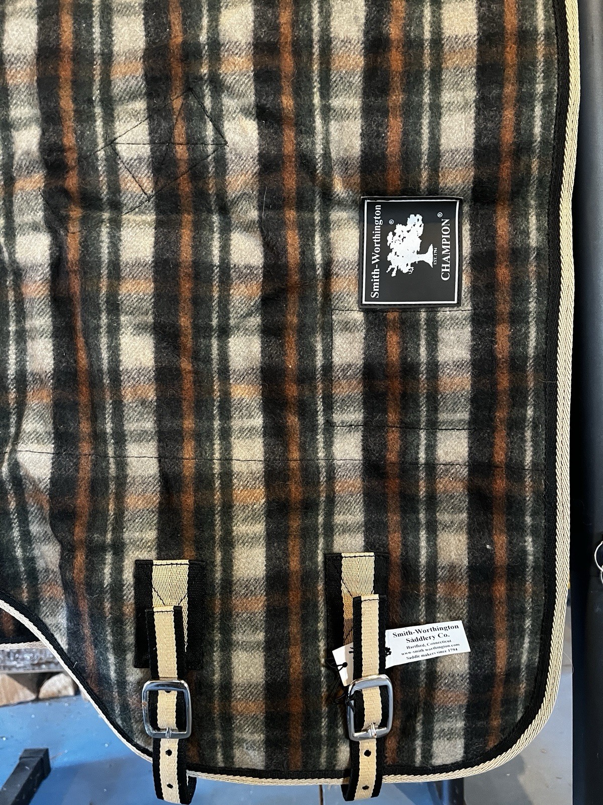 60” Pony Wool Sheet Leg Straps And Surcingles Smith Worthington