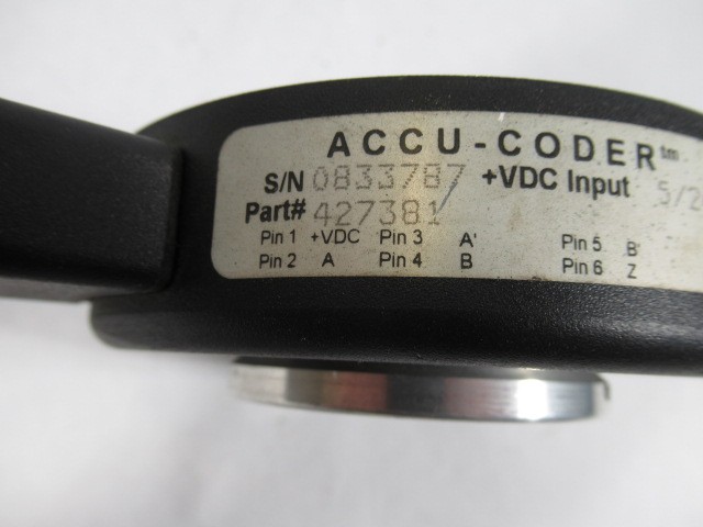 Accu-Coder 427381 Encoder 5/24VDC Input USED