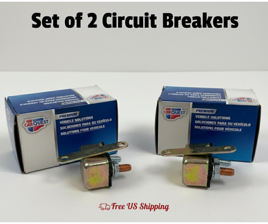 Carquest CBA1071 50A Auto‑Reset Circuit Breaker Universal OE Quality Set of 2