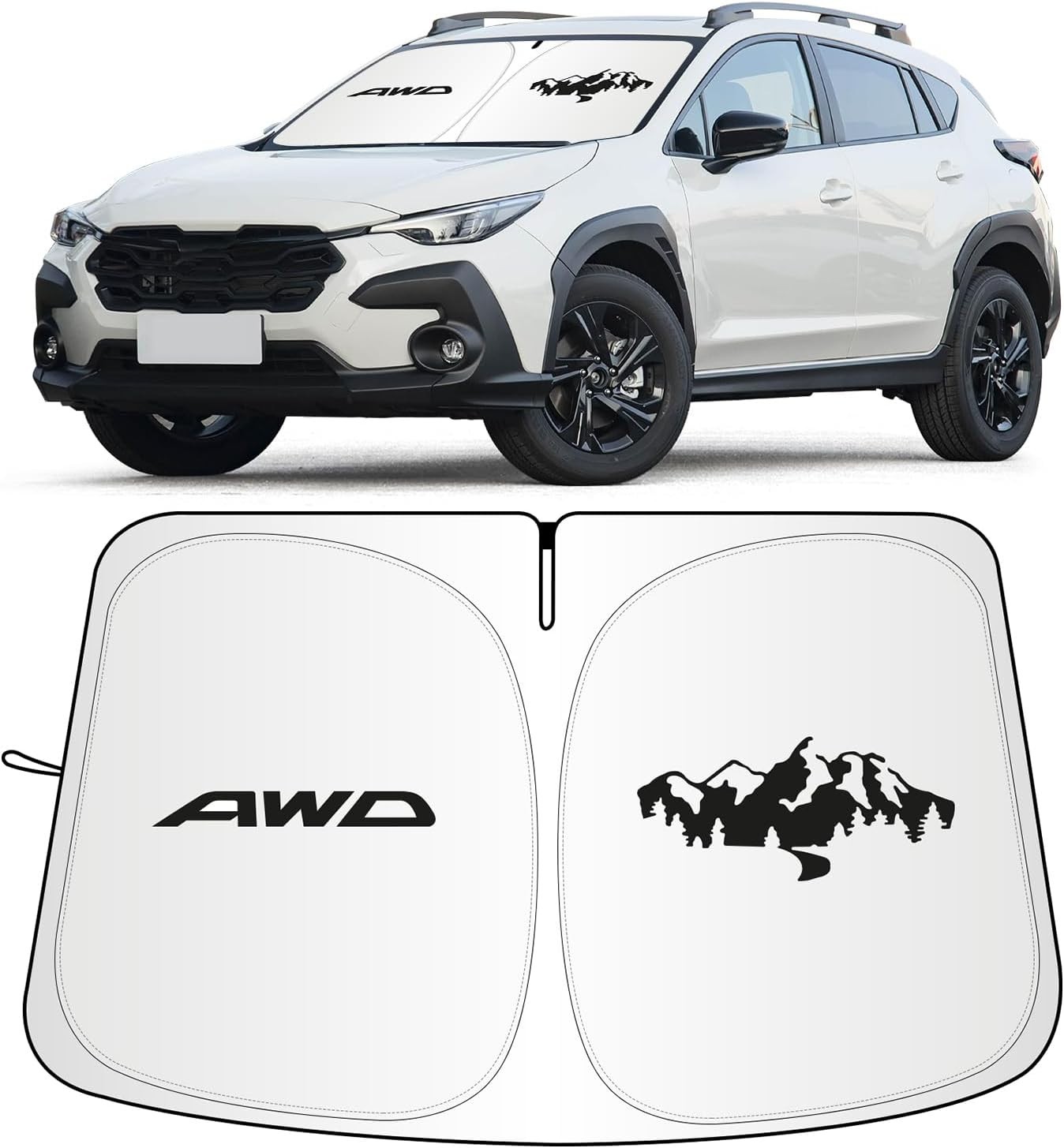 Windshield Sun Shade Subaru Crosstrek 2018-2026 Front Window Cover UV Block