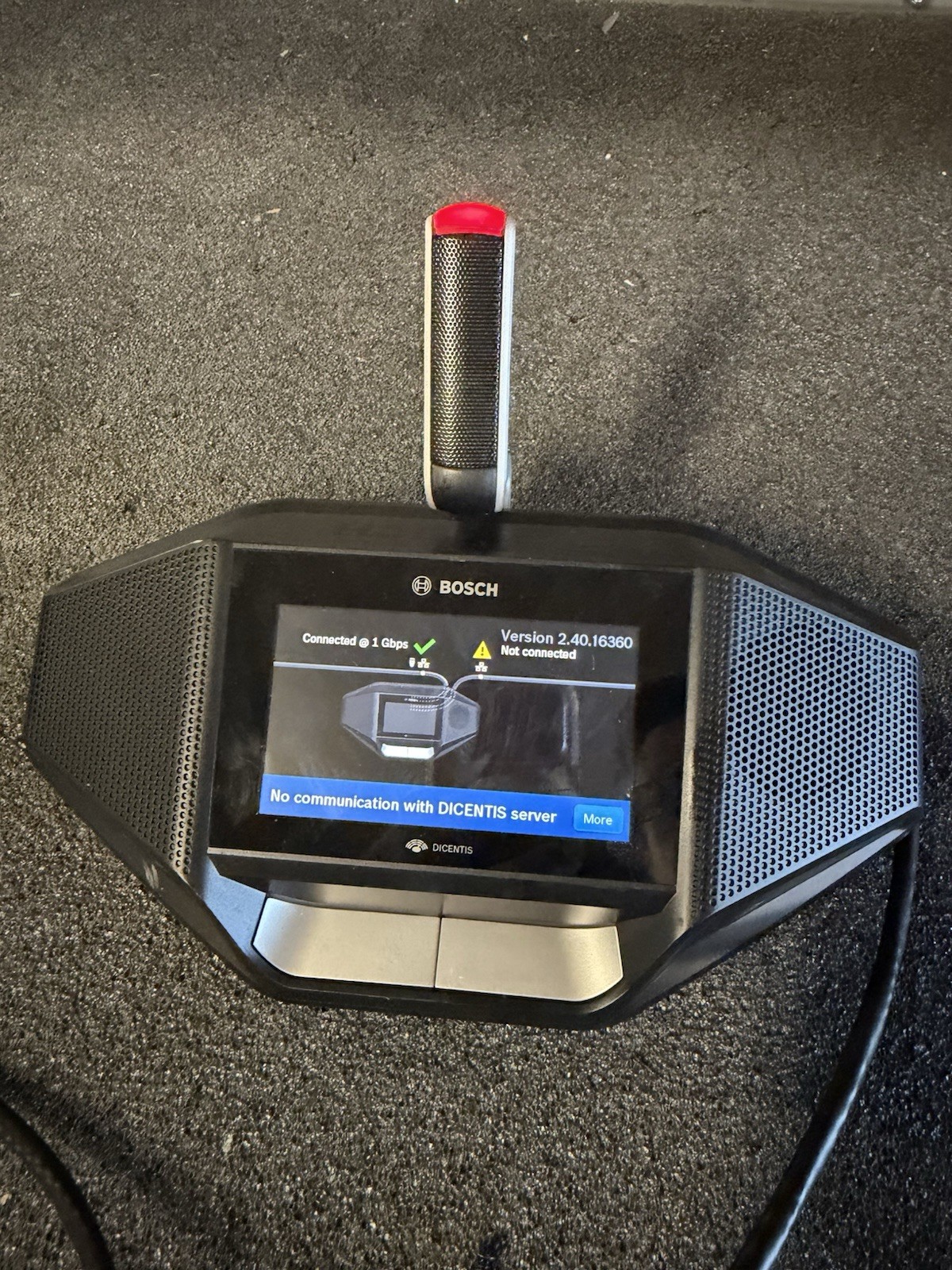 Bosch DICENTIS DCNM-DE Discussion Device Touchscreen DCNM-MICL & DCNM-HDMIC Mics