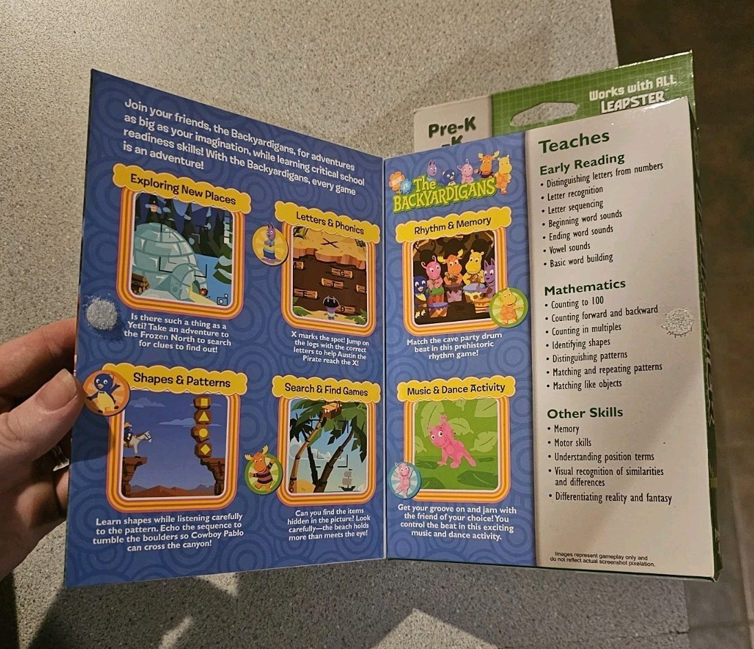 LeapFrog Leapster The Backyardigans Leapster Pre-K to K Learning Game