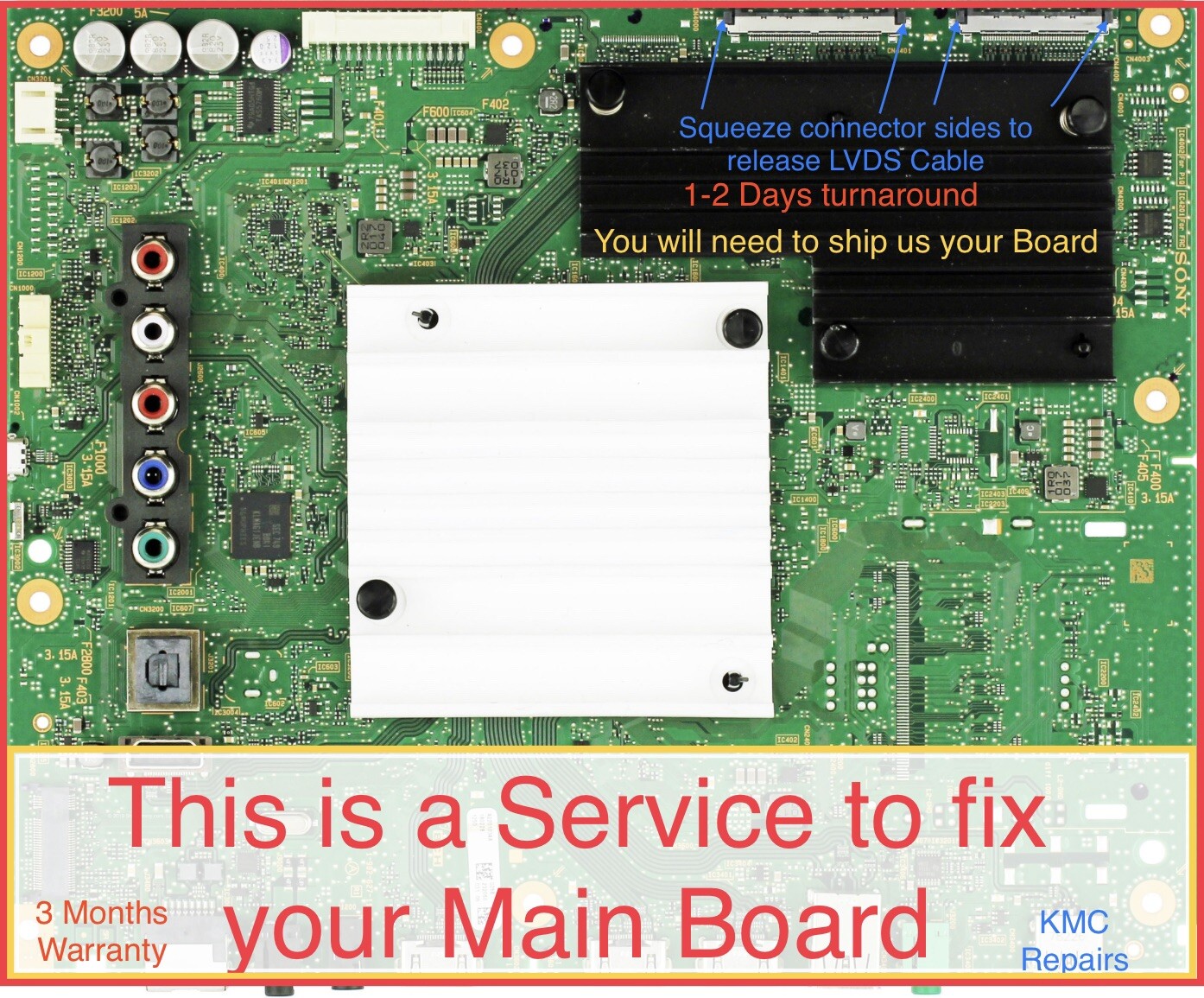 Repair🛠Service For Main Board KD-75X780F A-2201-034-A 1-982-627-11 A2201034A