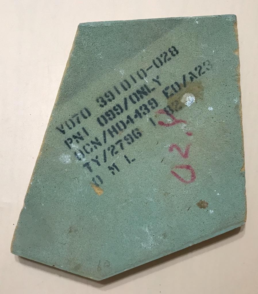 NASA Space Shuttle Fit Check Tile, Challenger 099 Only Unique Shape FWD Fuselage