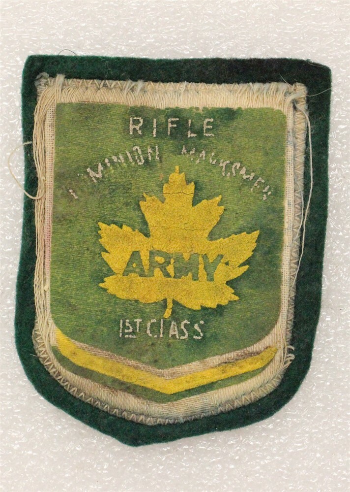 Canadian Army Dominion Marksman Rifle 1st Class cloth badge
