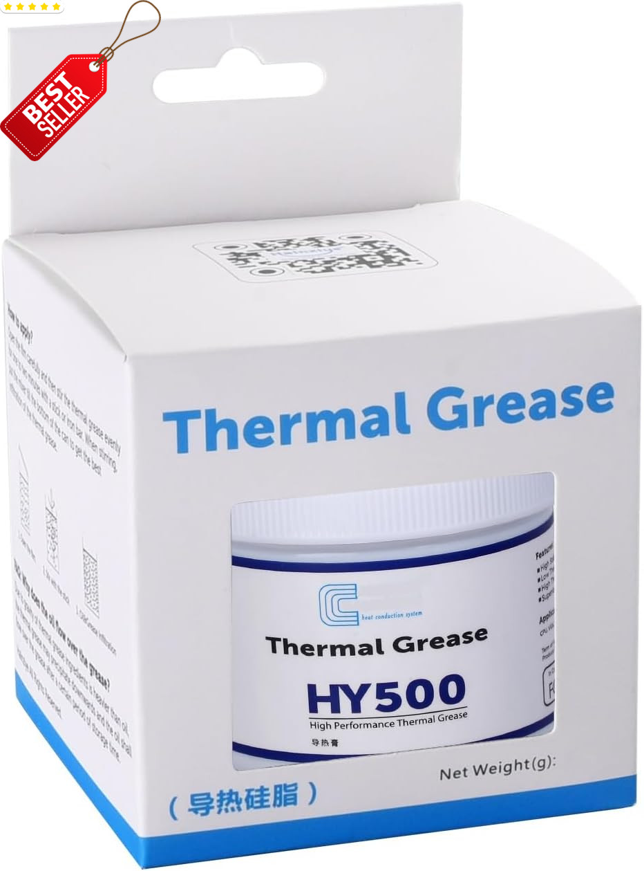 HY500 Thermal Paste 100g Carbon CPU GPU Heatsink Grease High Conductivity - US