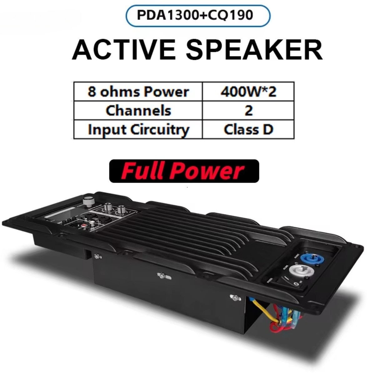 Powerful DSP Class D Subwoofer Power Amplifier Module Board 1300W Output