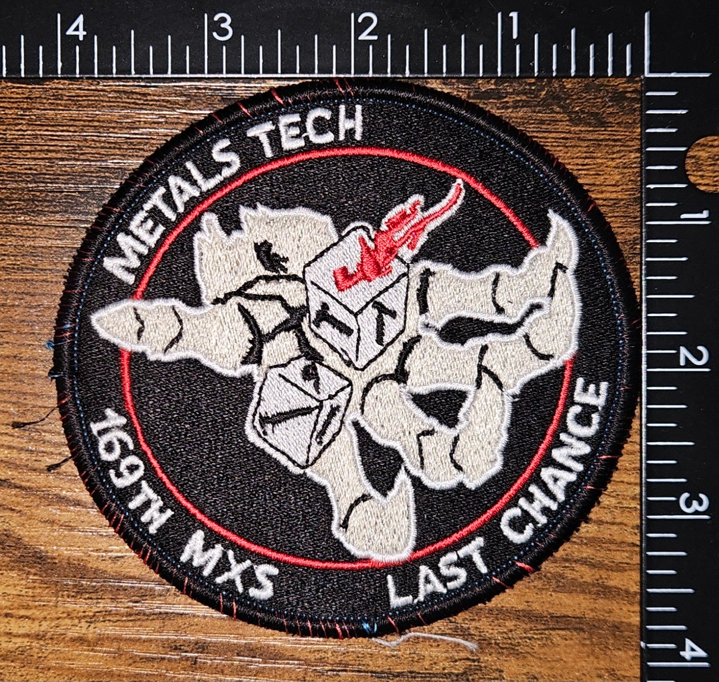 169th Maintenance Squadron Metals Tech Last Chance Military Patch