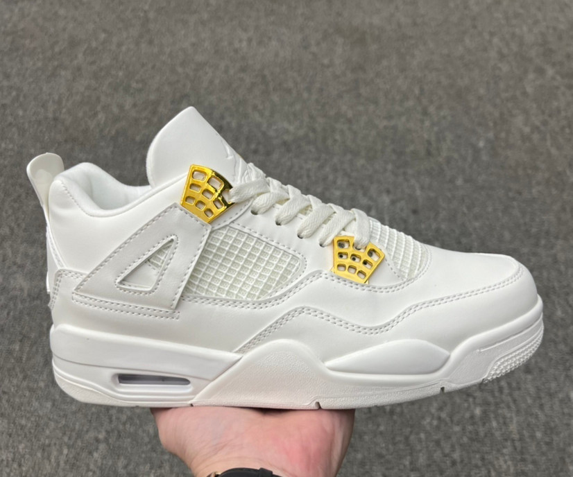 Jordan 4 Retro "Metallic Gold" Men's Mid Top Basketball Shoes Size 7-12