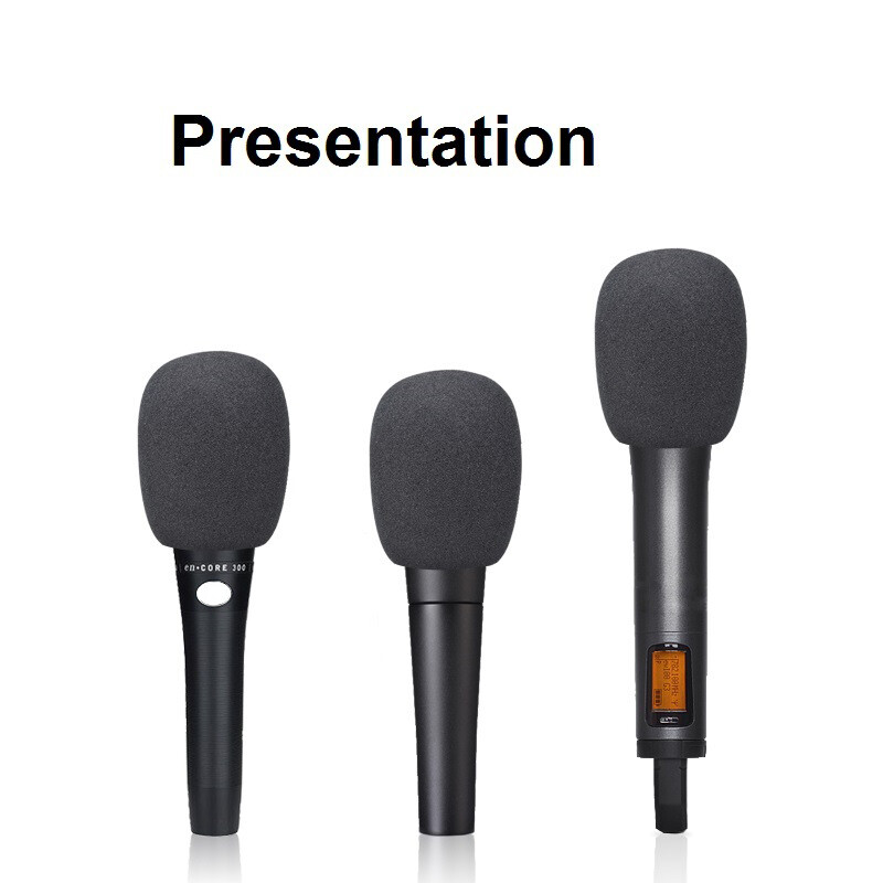 5 Pack Mic Cover Foam Microphone Windscreen for Shure Wireless Microphone Black