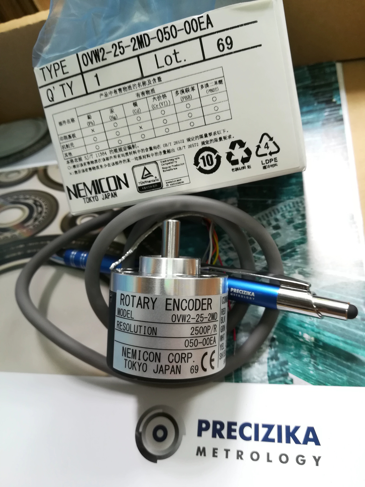1pcs NEMICON OVW2-25-2MD-050-00EA Encoder