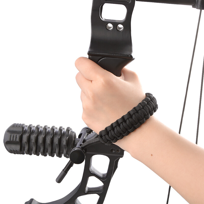 1pc Archery Wrist Sling Adjustable Strap Braided Ropes Compound Bow Hunting