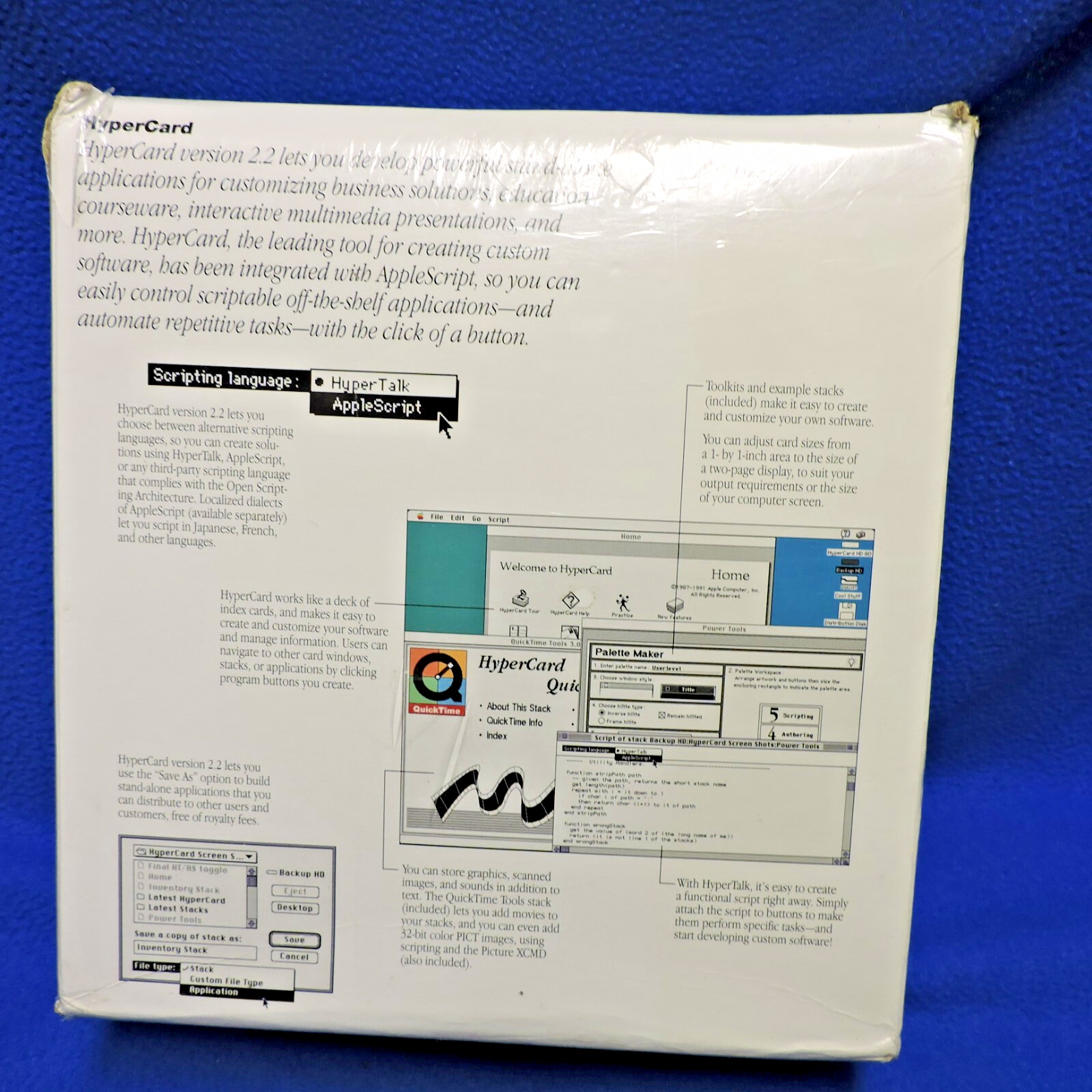 Vintage HyperCard Software Version 2.2 M2365LL/A New Still Sealed