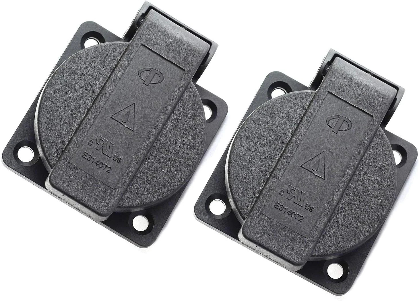 2-Pack US Standard Water-Proof Power Outlet 3-Hole Socket AC 15A 125V Panel