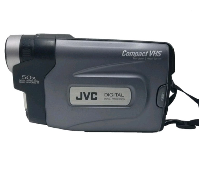 Vintage JVC Compact VHS Camcorder GR-AX841 w/ Accessories Tested