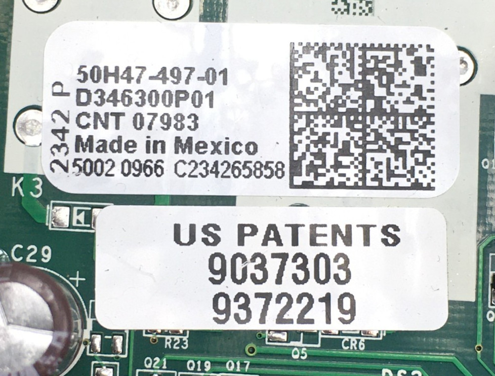 EMERSON 50H47-497-01 Control Circuit Board D346300P01 CNT07983 used #D601