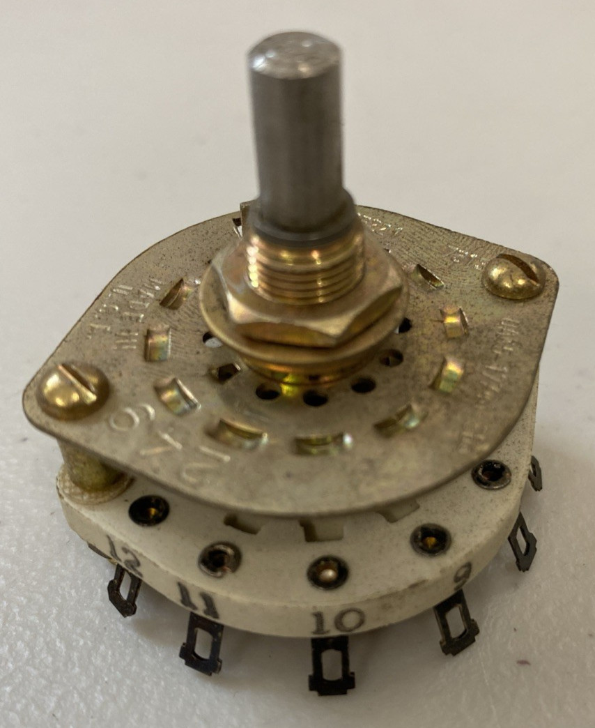 Lot 60 + Oak 5-17744-565 Position Rotary switch Electroswitch #249 Ceramic