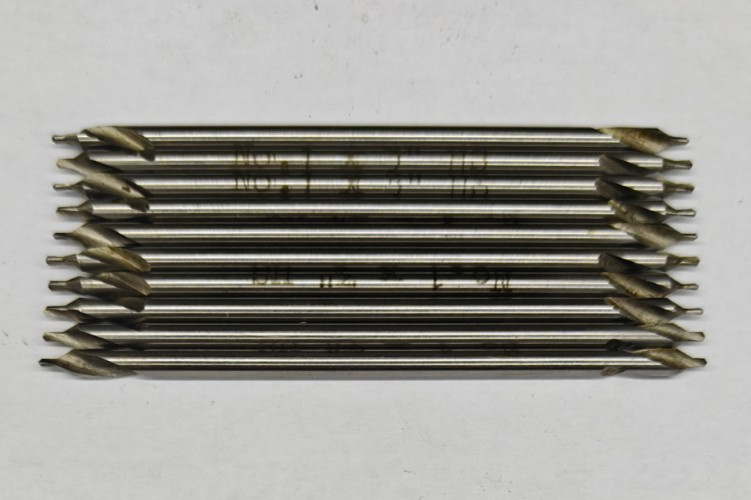 10 Pack #1 Combined Drill and Countersink 3"Long HSS - Center Drill