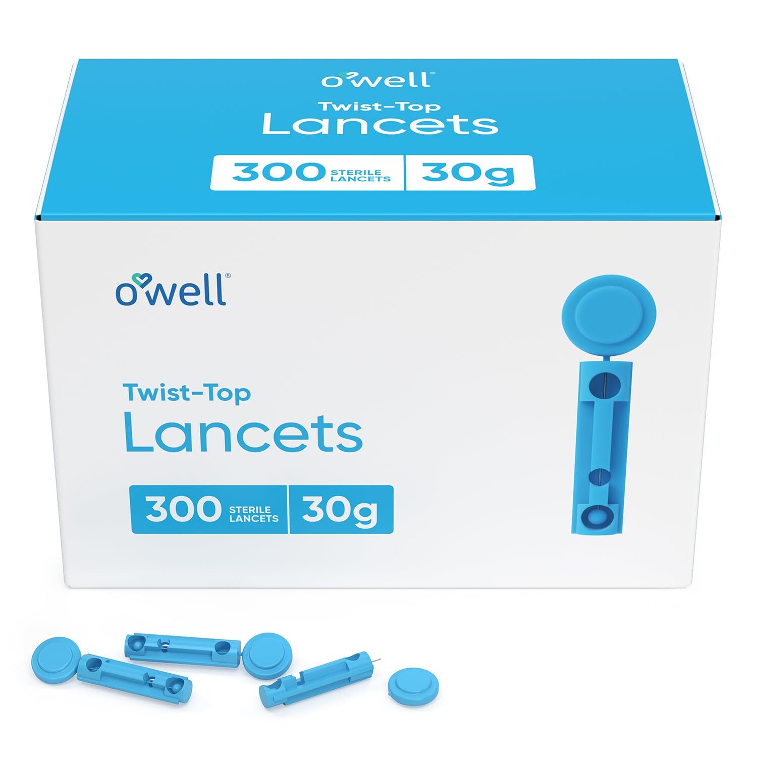 Twist Top Lancets, Sterile Lancets for Diabetes Testing, Lancets for Diabetic &