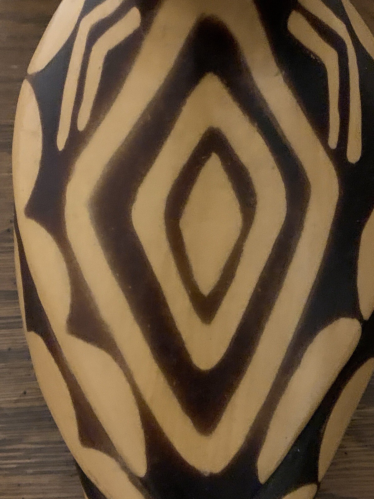 Peru Bird figure pottery signed piece 5 1/2” Long