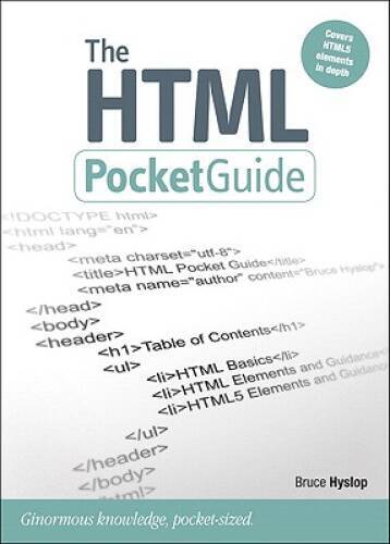 The HTML Pocket Guide (Peachpit Pocket Guide) - Paperback - VERY GOOD