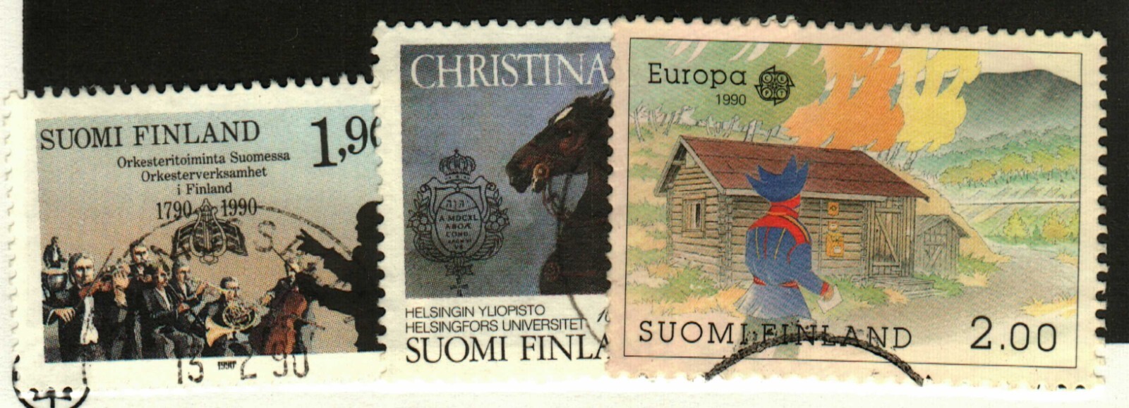 Finland #812, 815, 817 used