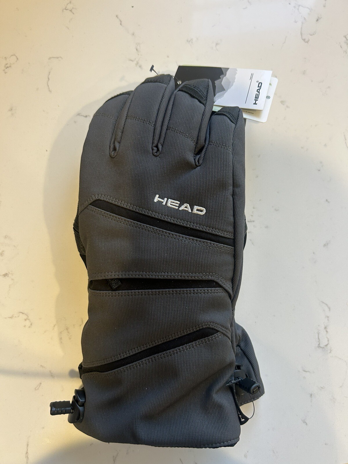 Head Men's Dupont Sorona Insulated Gloves w/Pocket Gray