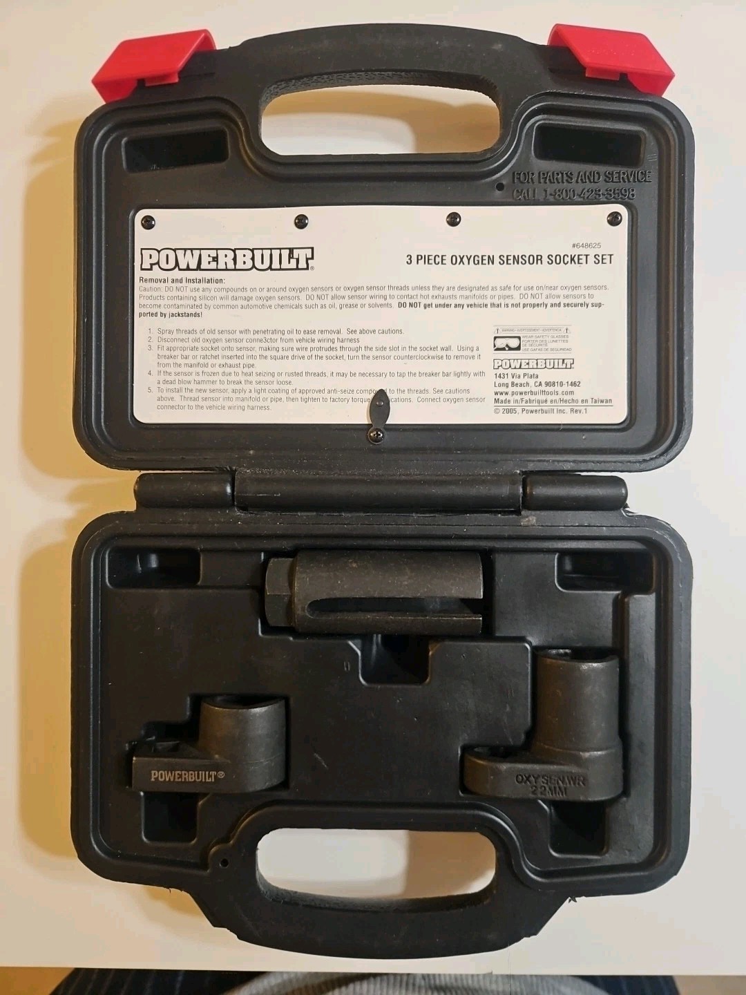 Powerbuilt 3 Piece Oxygen Sensor Socket KIT #51