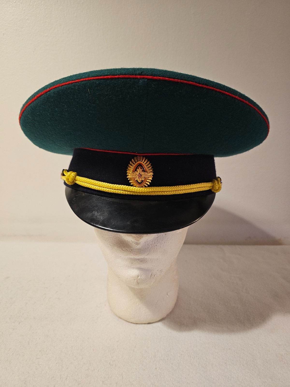 Russian Border Guard Officer Visor Cap FSB Green Crown 2003 Size 60
