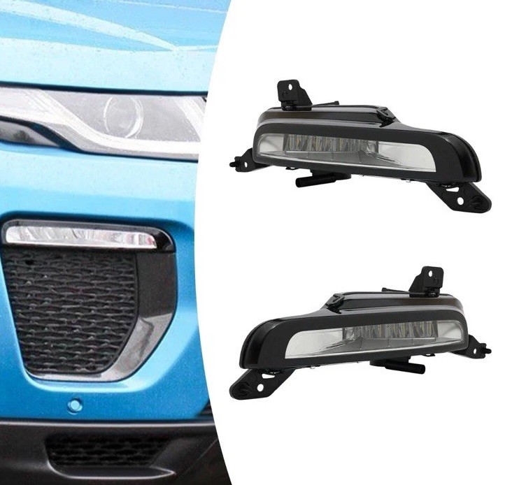 For 2016-2018 Range Rover Evoque LED DRL Daytime Running Fog Light Lamp Pair Set