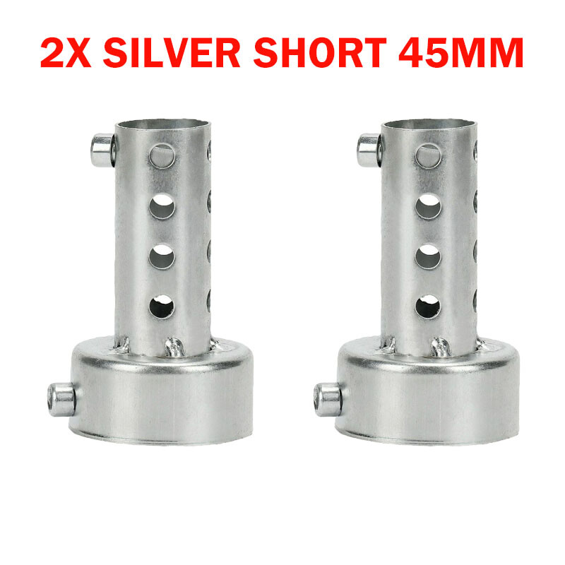 2x45mm Universal Motorcycle Exhaust Can Muffler Insert Baffle DB Killer Silencer