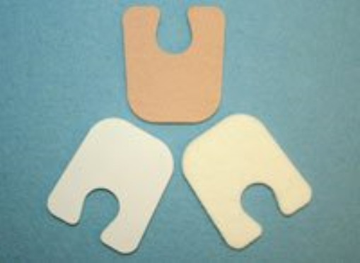 Adhesive Felt U-Shaped Callus Toe Pads, 100 Count, 1/8" Thick