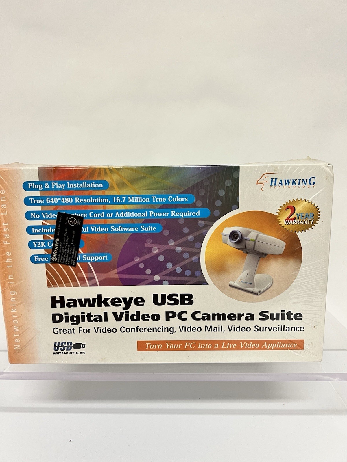 Vintage 1999 Hawking Hawkeye USB PC Camera UC300 Sealed New Old Stock