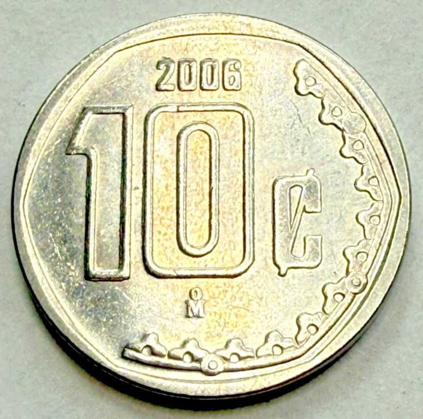 2006 Mexico 10 Centavos Circulated KM# 547