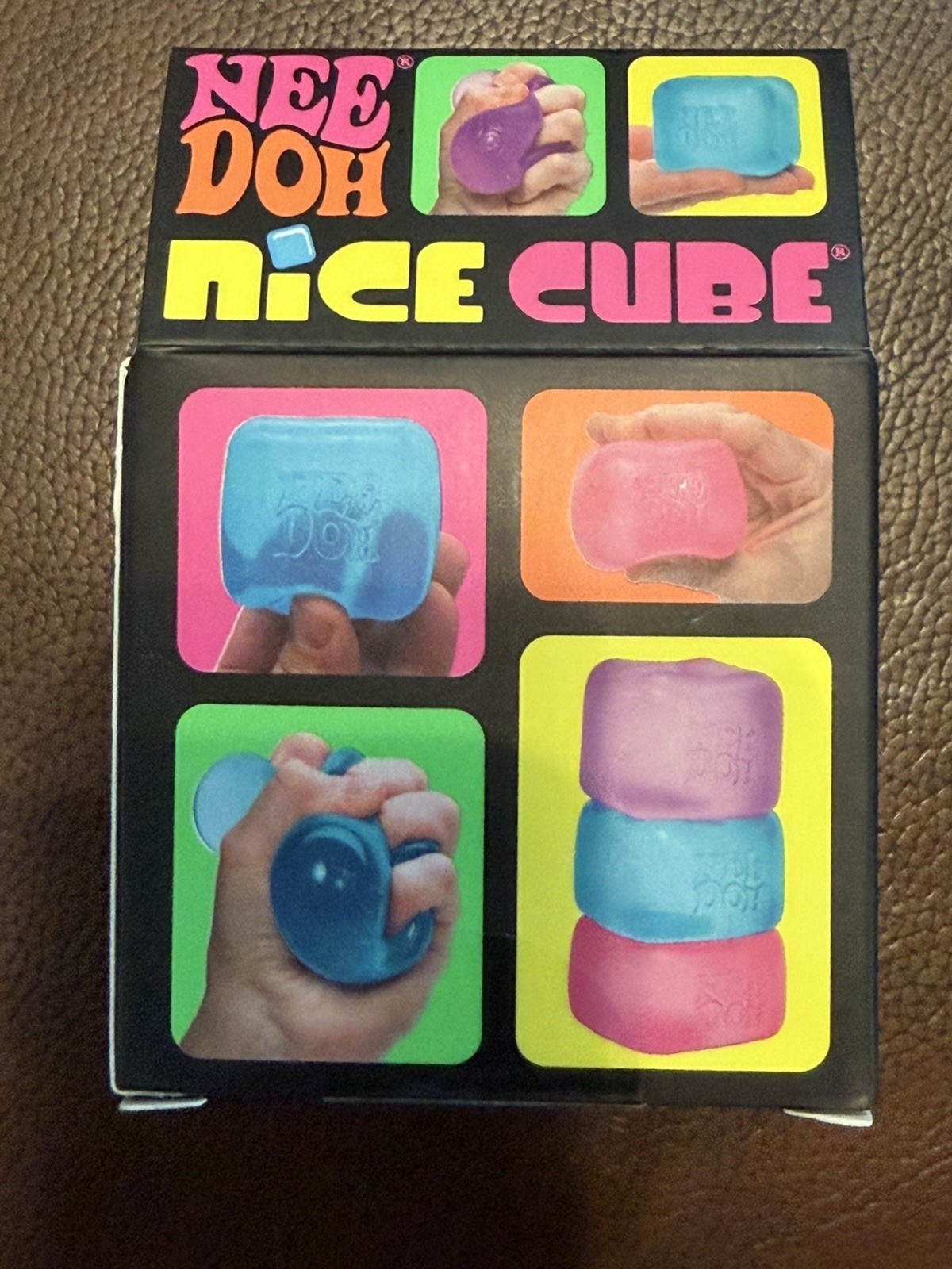 Nee Doh Nice Cube - Super Solid Squish! (Blue) - Brand New/Factory Sealed!