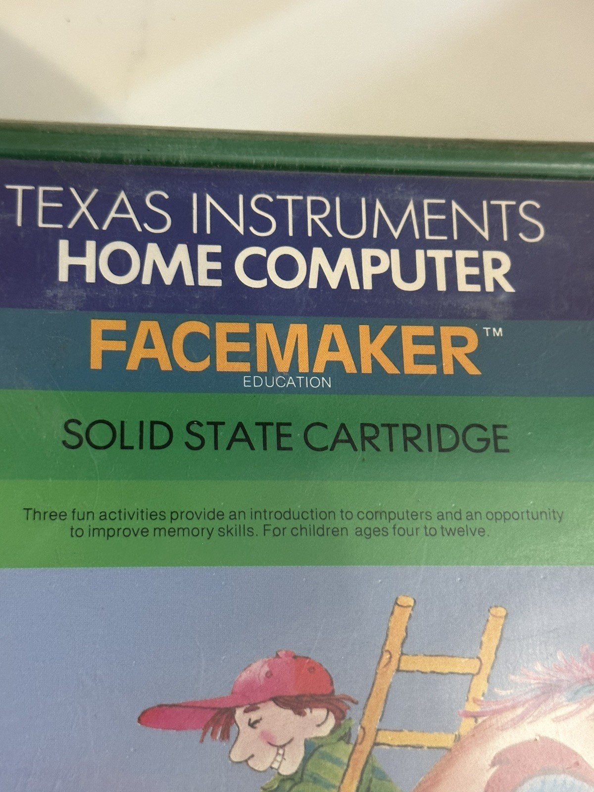 Texas Instruments FACEMAKER Solid State Cartridge (1983) For TI-99/4A Home Comp