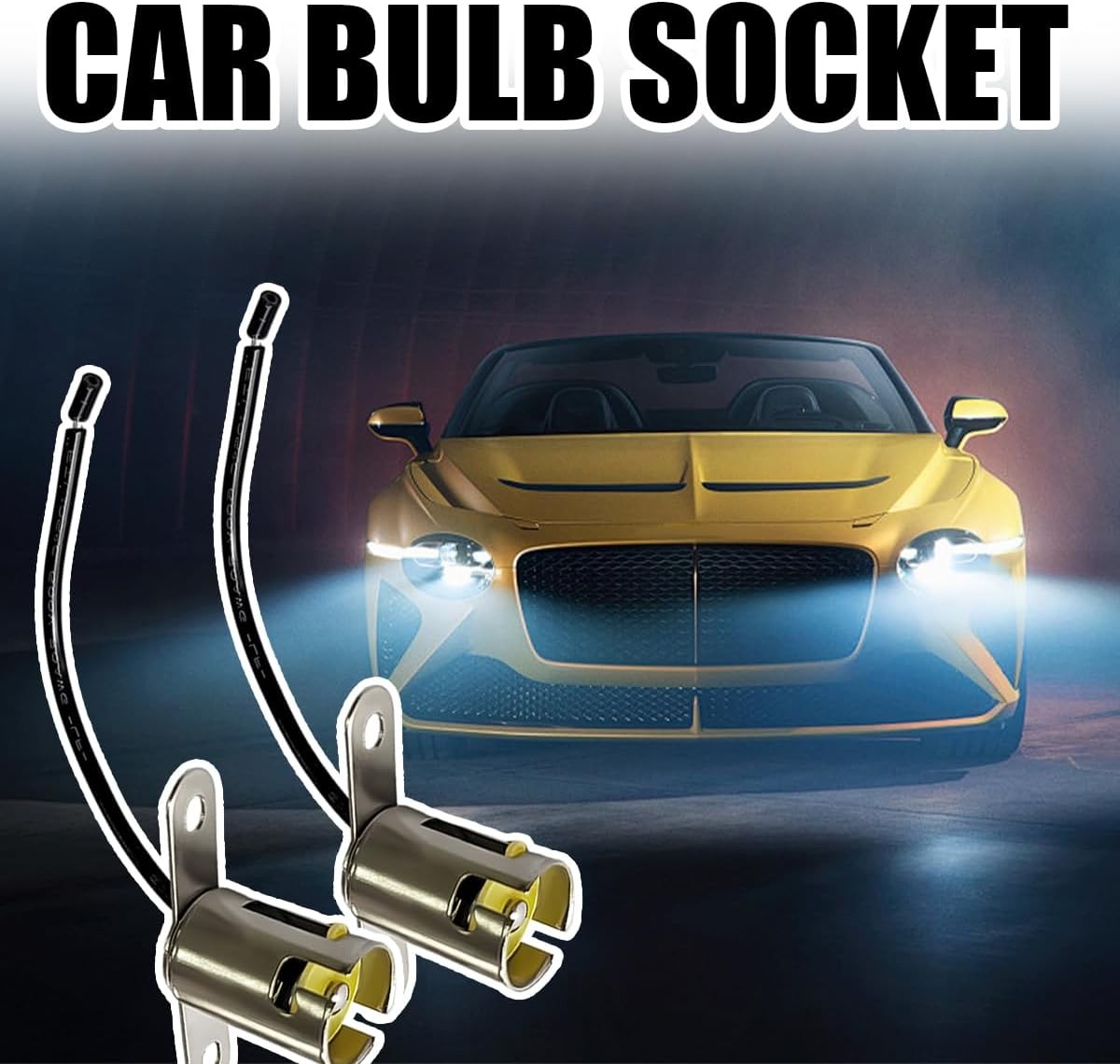 2PCS Car Light Bulb Socket, BA15S 1156 LED Light Bulb Socket Holder, Vehicle Lig