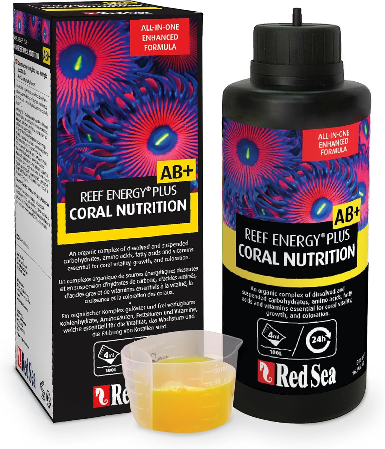 Reef Energy plus 500Ml (AB+) All in One Coral Food for Saltwater Aquarium Marine