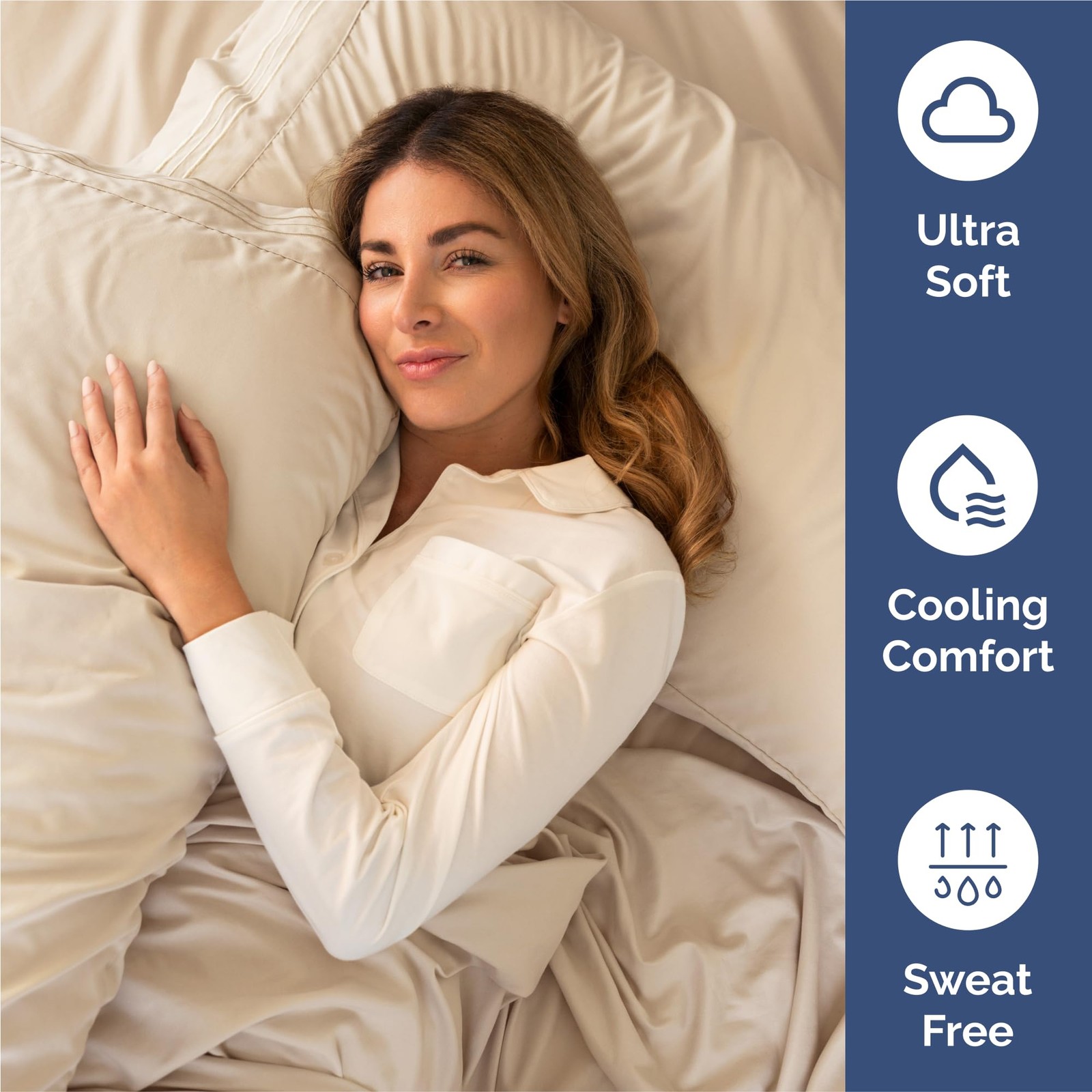 Split King Size 5 Piece Sheet Set - Comfy Breathable Cooling Bed Sheets Set ...