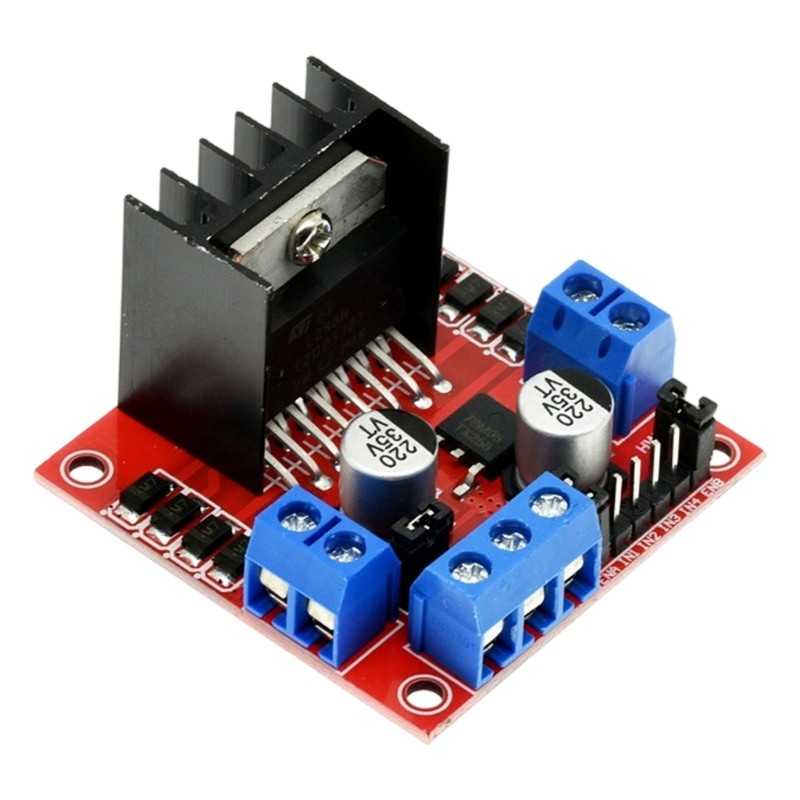 Double Channel L298N Motor Driver Board for Easy Microcontroller Interfaces