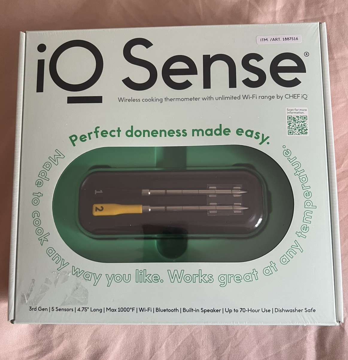 Chef iQ Smart Thermometer and Hub 2-probe Set 3rd Generation NEW Factory Sealed