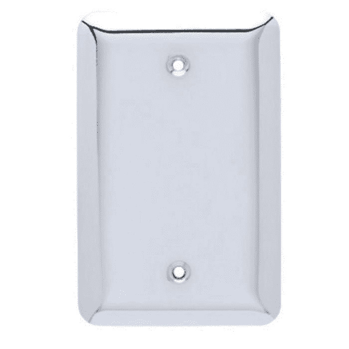 Brainerd W13731-PC Chrome Stamped Blank Cover Wall Plate