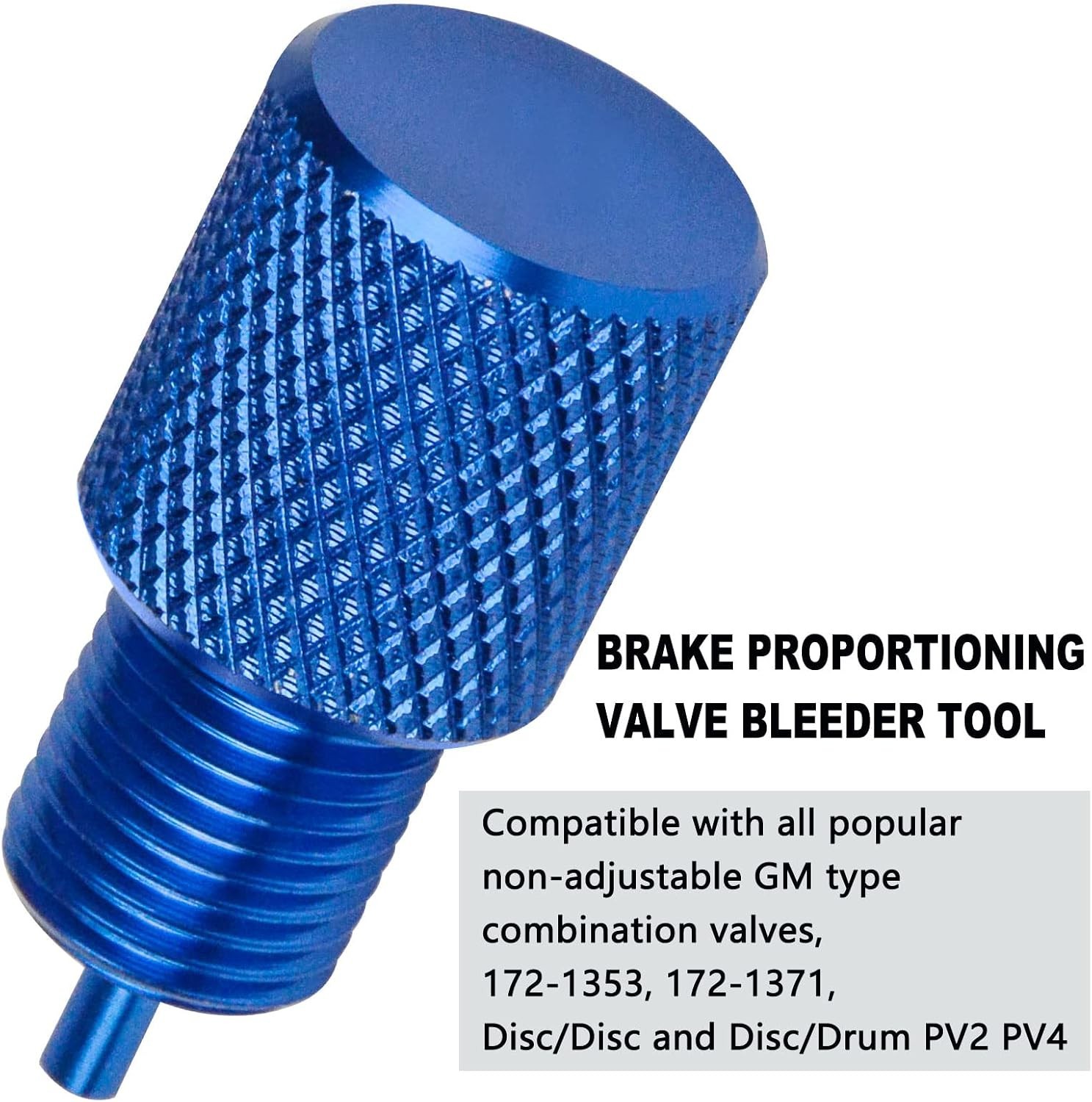 Compact Brake Proportioning Valve Bleeder Tool Compatible with GM PV2/PV4 Models