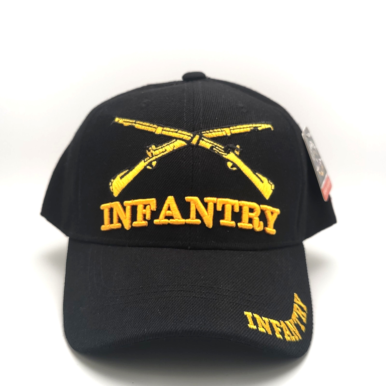U.S. Army Infantry Embroidered Black Baseball Cap Adjustable New