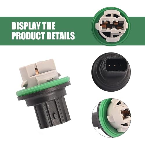 2 PCS Turn Signal Light Sockets, Three-pin Front Park Light Sockets,