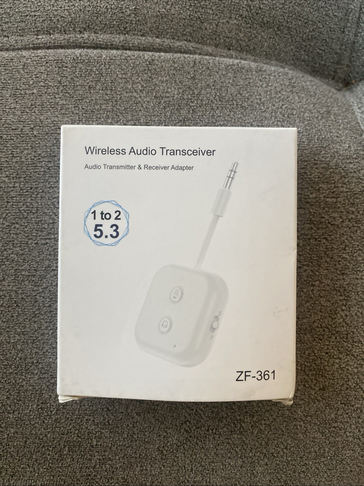 Bluetooth 5.3 Transmitter Receiver for up to 2 Headphones, Dual Link 3.5mm Audio