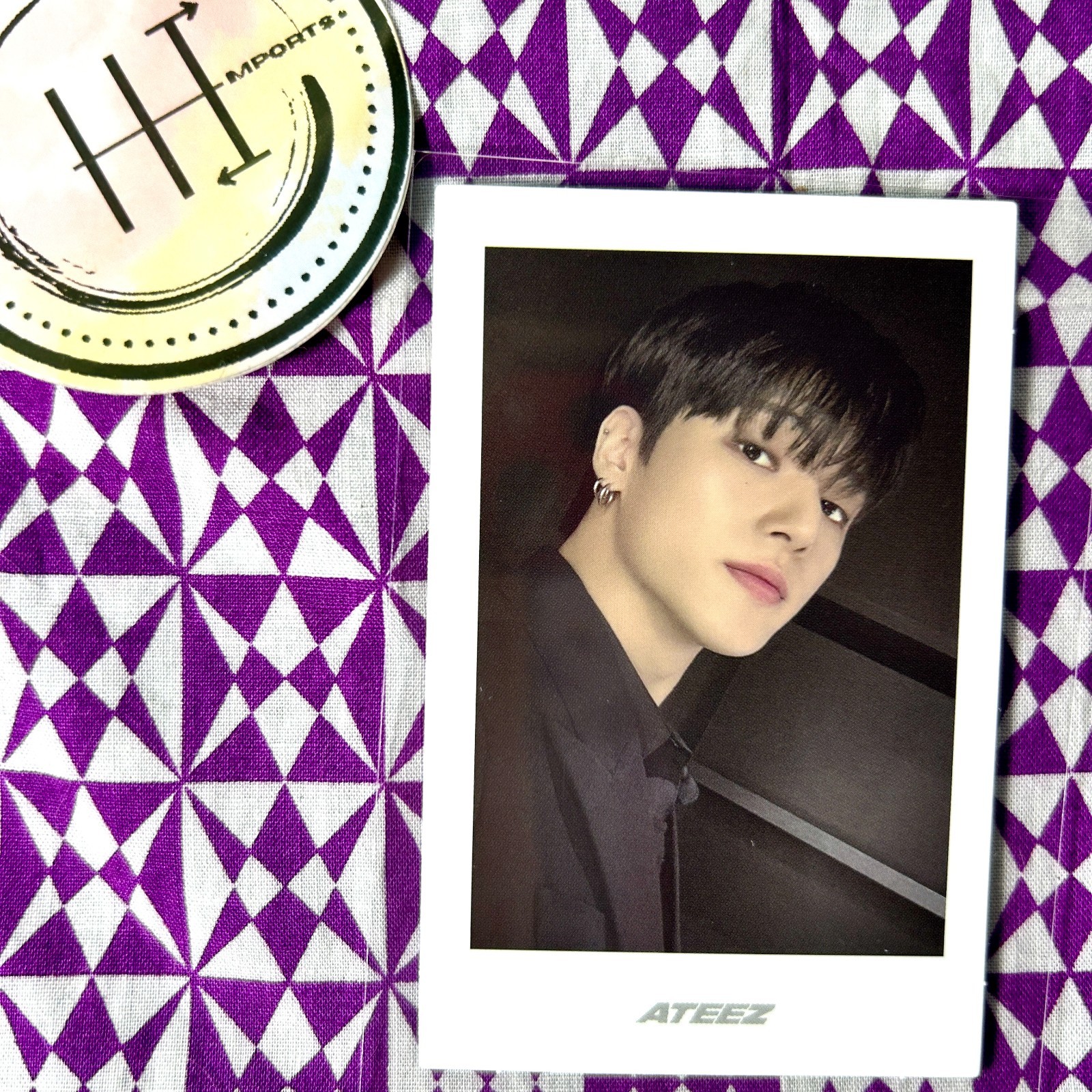 Ateez Golden Hour : Part 3 Official Wooyoung Photocard Polaroid | Korea Kpop